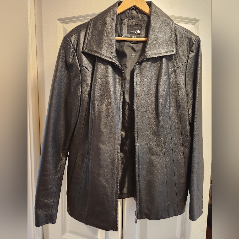 East 5th Classic Black Leather Jacket